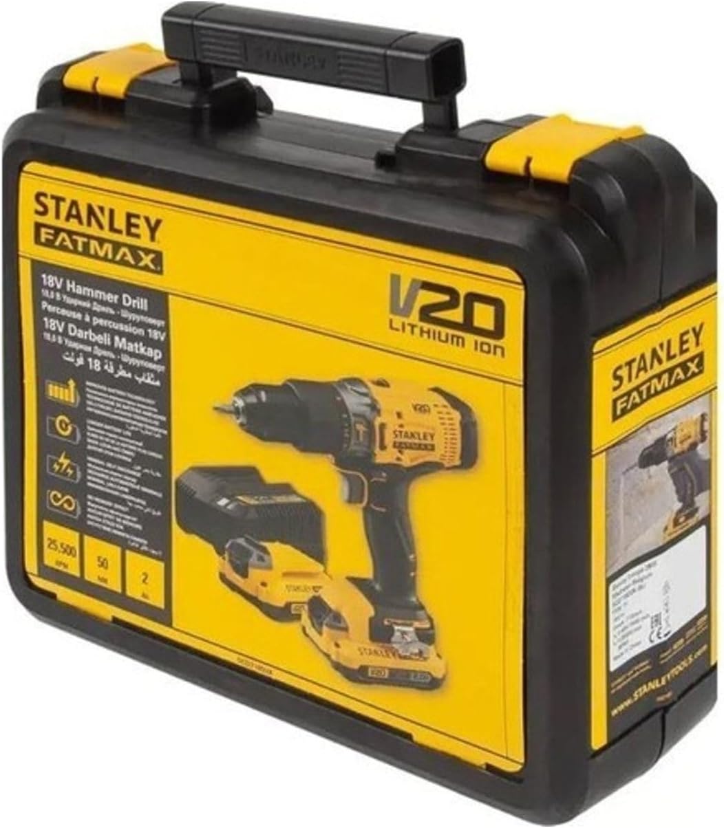 Stanley SCD718D2K 18 V Çift Akülü 2 Ah Darbeli Matkap Stanley SCD718D2K 18 V Çift Akülü 2 Ah Darbeli Matkap