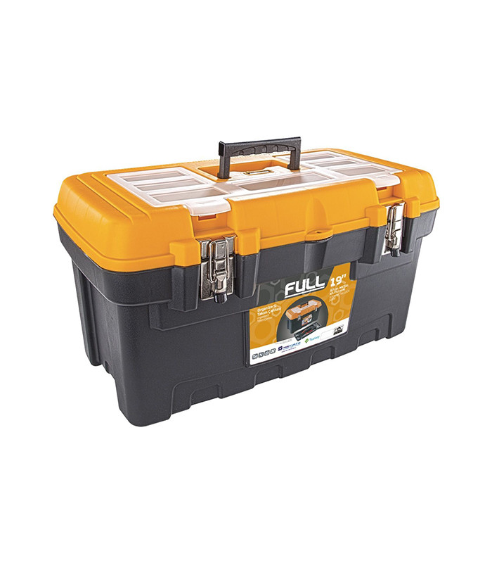 Full MK19 Organizerli Plastik Takım Çantası Metal Kilitli 19" Full MK19 Organizerli Plastik Takım Çantası Metal Kilitli 19"