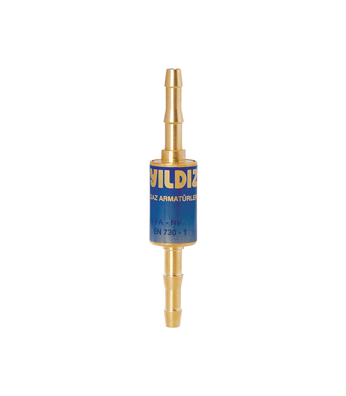 Yıldız 1028 Alev Emniyet Valfi Hortum Arası İçin Yanıcı Gaz Yıldız 1028 Alev Emniyet Valfi Hortum Arası İçin Yanıcı Gaz