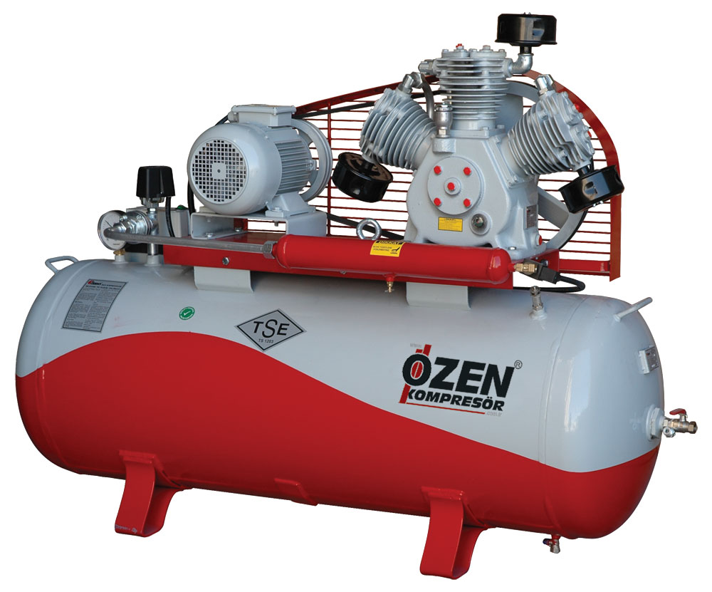 Özen ÇK200/90x60 200 Lt Pistonlu Kademeli Kompresör Özen ÇK200/90x60 200 Lt Pistonlu Kademeli Kompresör