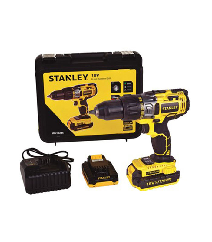 Stanley SRDC18LHBK 18V 2.0Ah Akülü Darbeli Matkap Vidalama Stanley SRDC18LHBK 18V 2.0Ah Akülü Darbeli Matkap Vidalama