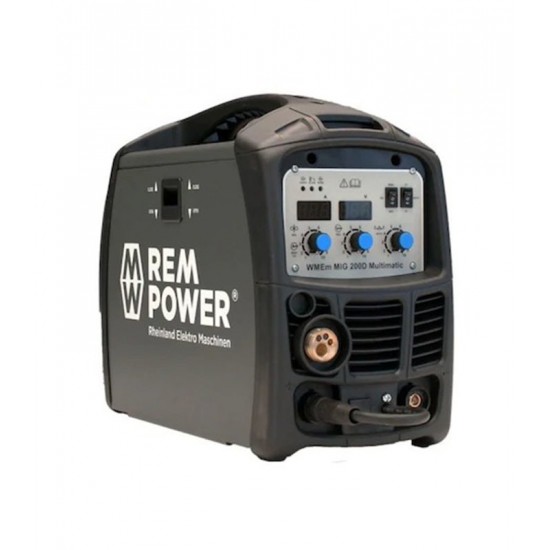 Rem Power MIG 200D Multi 200Amp Gazaltı Kaynak Makinesi