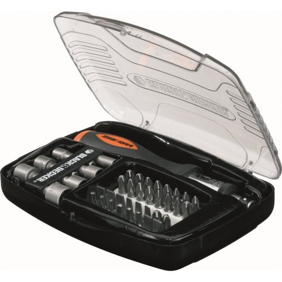 Black Decker Cırcırlı Tornavida Ve 40 Vidalama Ucu Black Decker Cırcırlı Tornavida Ve 40 Vidalama Ucu