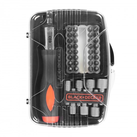 Black Decker Cırcırlı Tornavida Ve 40 Vidalama Ucu Black Decker Cırcırlı Tornavida Ve 40 Vidalama Ucu