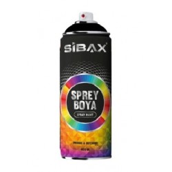 Sibax Parlak Siyah Sprey Boya 400 ml