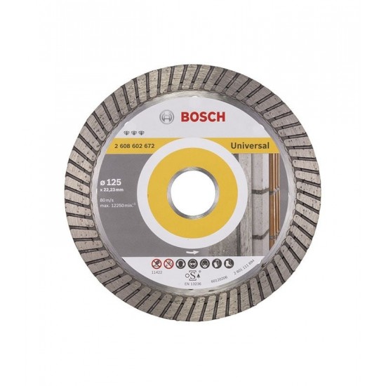 Bosch 125 mm Best For Universal Turbo Elmas Kesme Taşı
