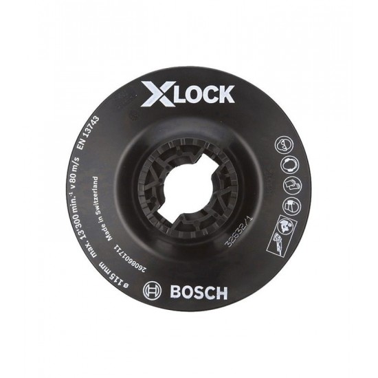 Bosch 115 mm X-Lock Yumuşak Fiber Disk Tabanı