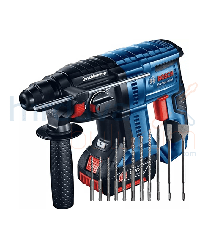 Bosch GBH180-LI Akülü Kırıcı Delici Matkap 11PCS SDS Plus Set