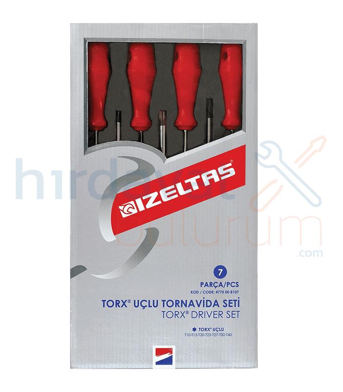 İzeltaş 7'li Torx Uçlu Tornavida Seti İzeltaş 7'li Torx Uçlu Tornavida Seti