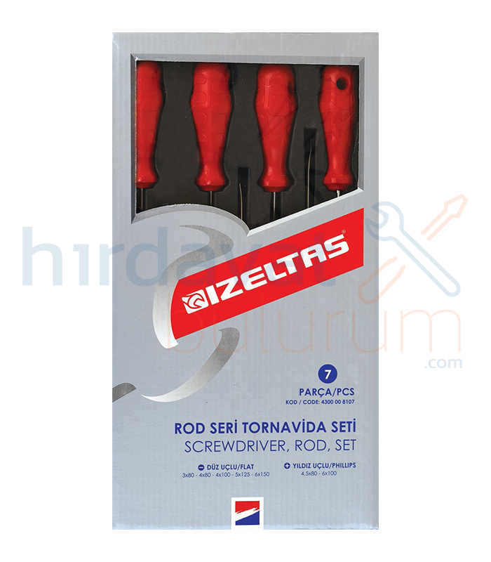 İzeltaş 7 Parça Rod Tornavida Seti İzeltaş 7 Parça Rod Tornavida Seti