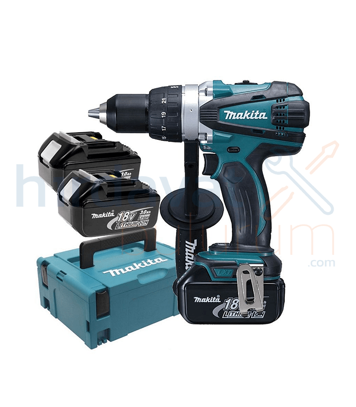 Makita DDF458RF3J 18V 3.0Ah Akülü Darbeli Matkap Vidalama Makita DDF458RF3J 18V 3.0Ah Akülü Darbeli Matkap Vidalama